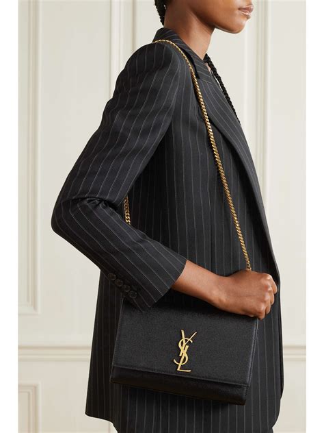 saint laurent small kate leather shoulder bag